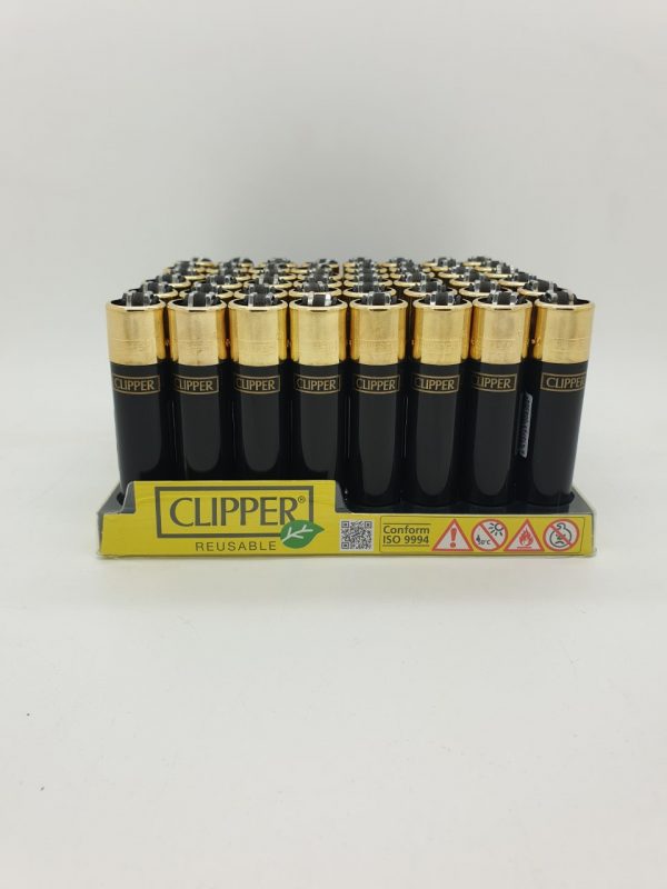 Clipper zwart/goud (48 stuks)